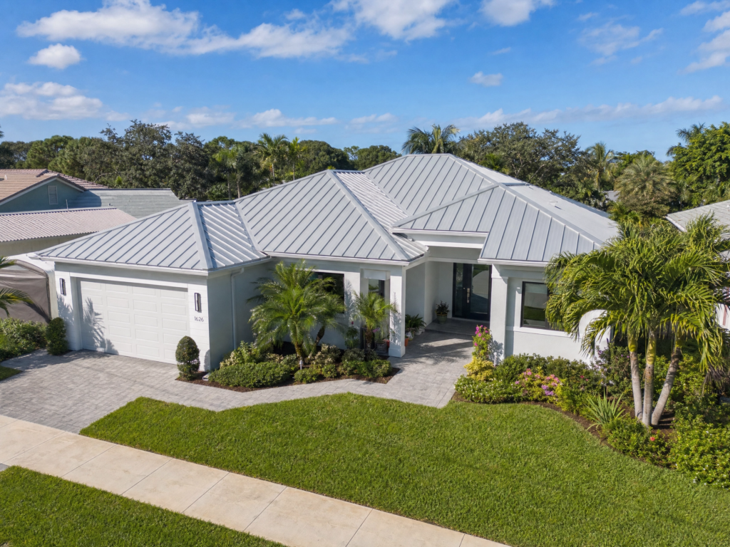 Boynton Beach silver metal roofing