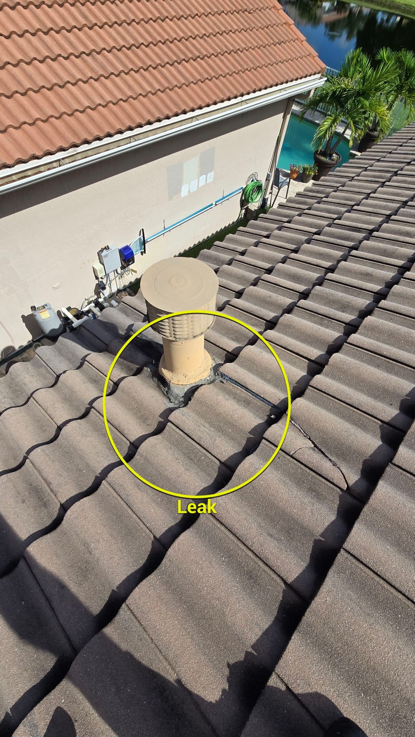 Winston Trails roof leak repair