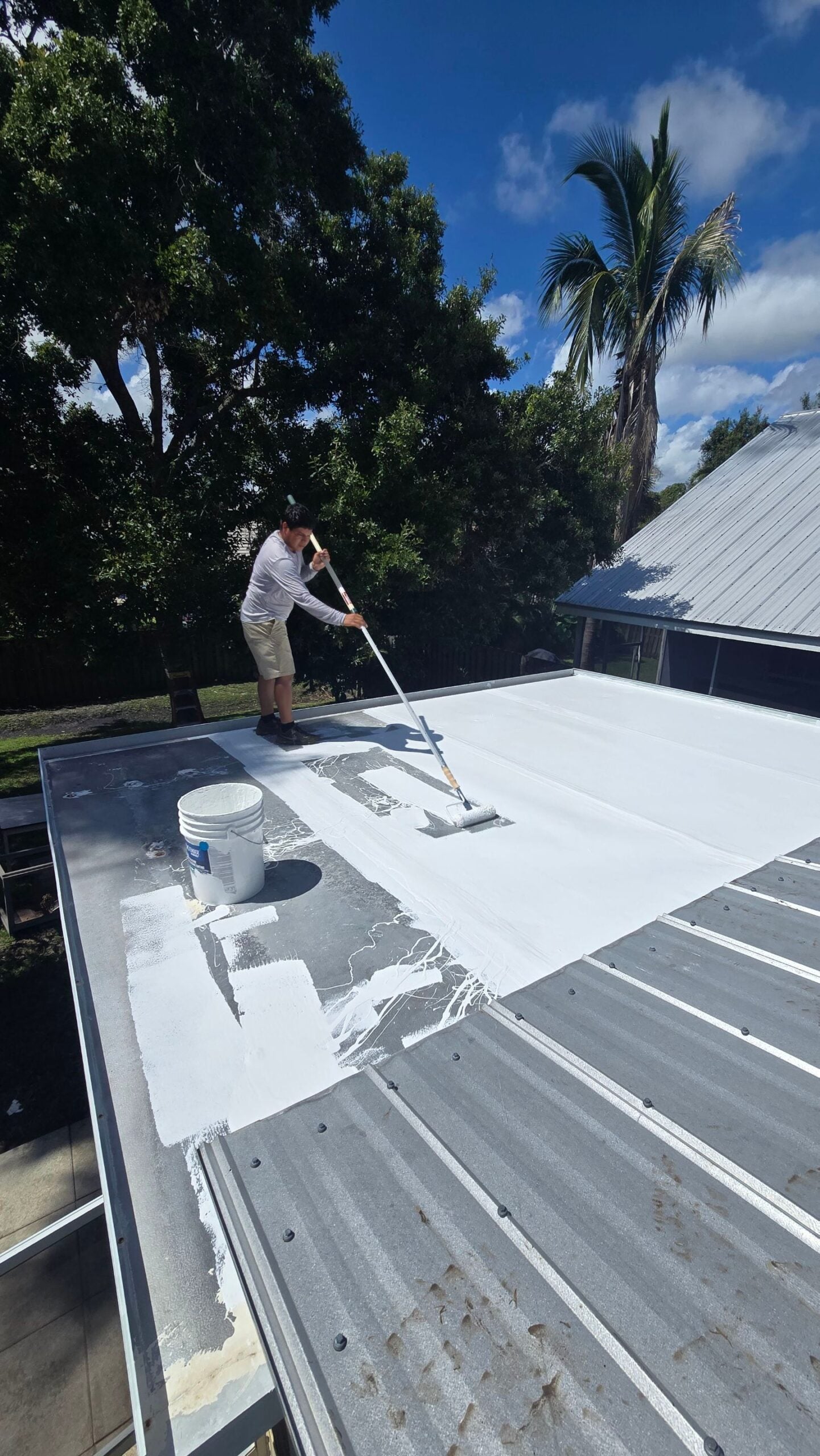 residential flat roof coating Palm Beach County