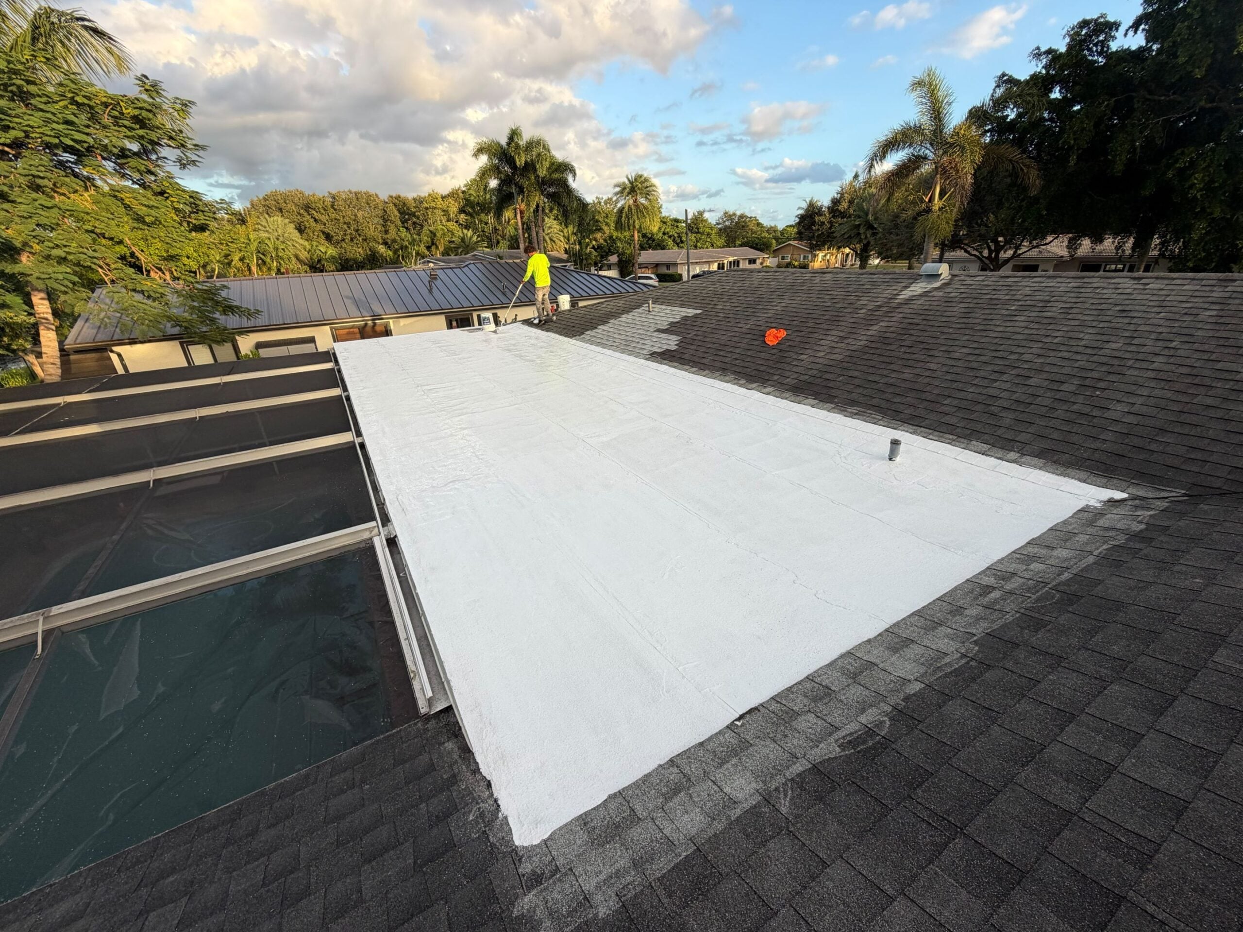 Plantation silicone roof coating